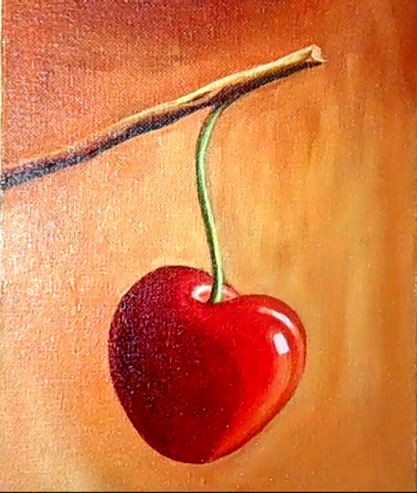 Oil Painting for Beginners | Still Life Painting | How to Paint Cherry