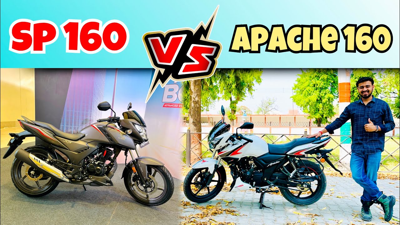 Honda SP 160 Vs Tvs Apache 160 2v : Which is Best Bike | Detailed Comparison 160 CC Segment 2023