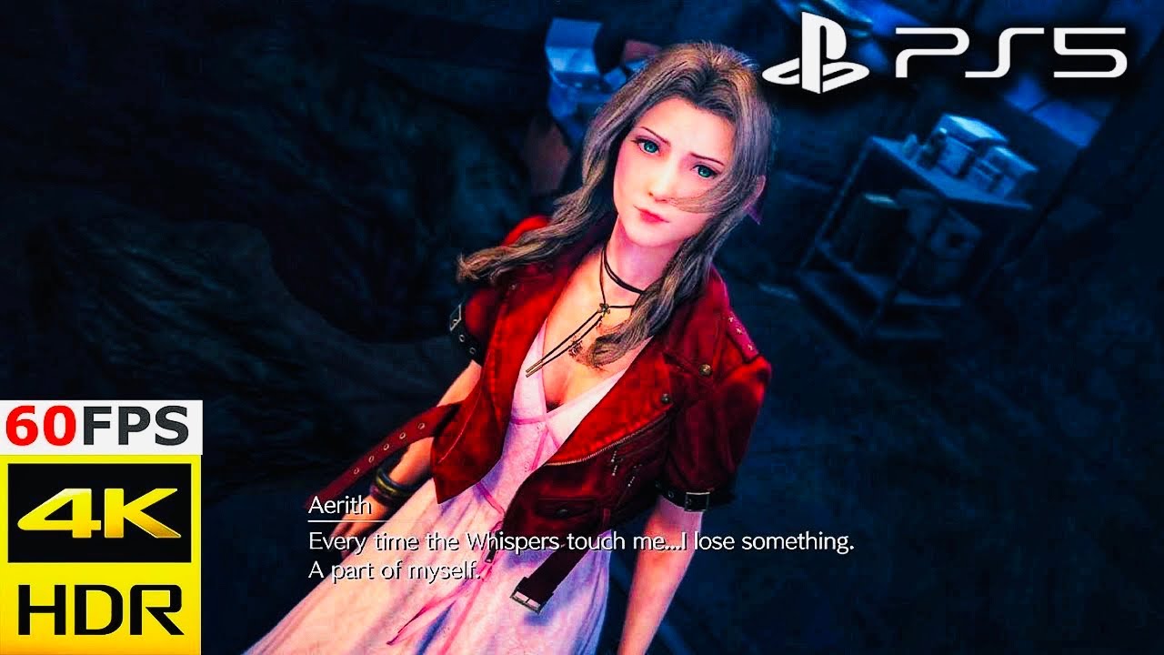 Aerith explains Whispers - ​​Final Fantasy VII Remake (PS5 4K HDR) #FFVIIRemake