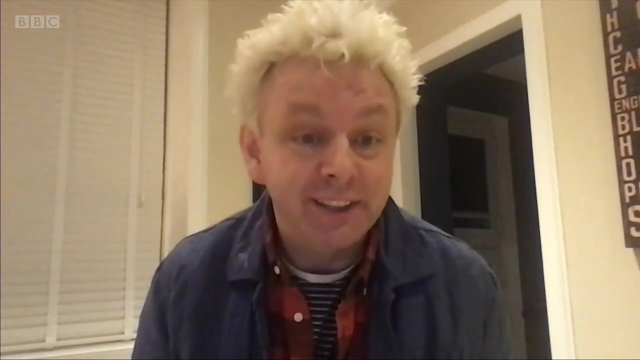 Michael Sheen on Wales Live discussing the Port Talbot Banksy - 02/02/2022