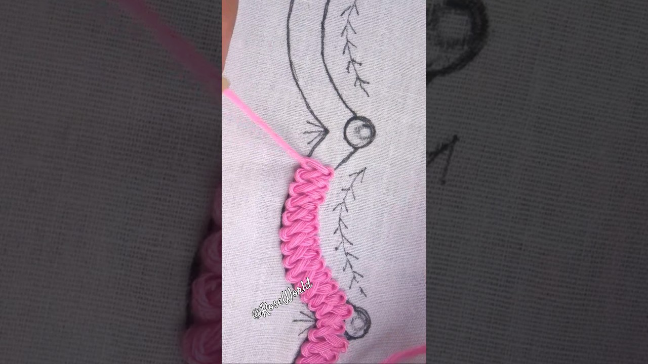 💥Super exclusive viral basic stitch border embroidery design🔥🔥