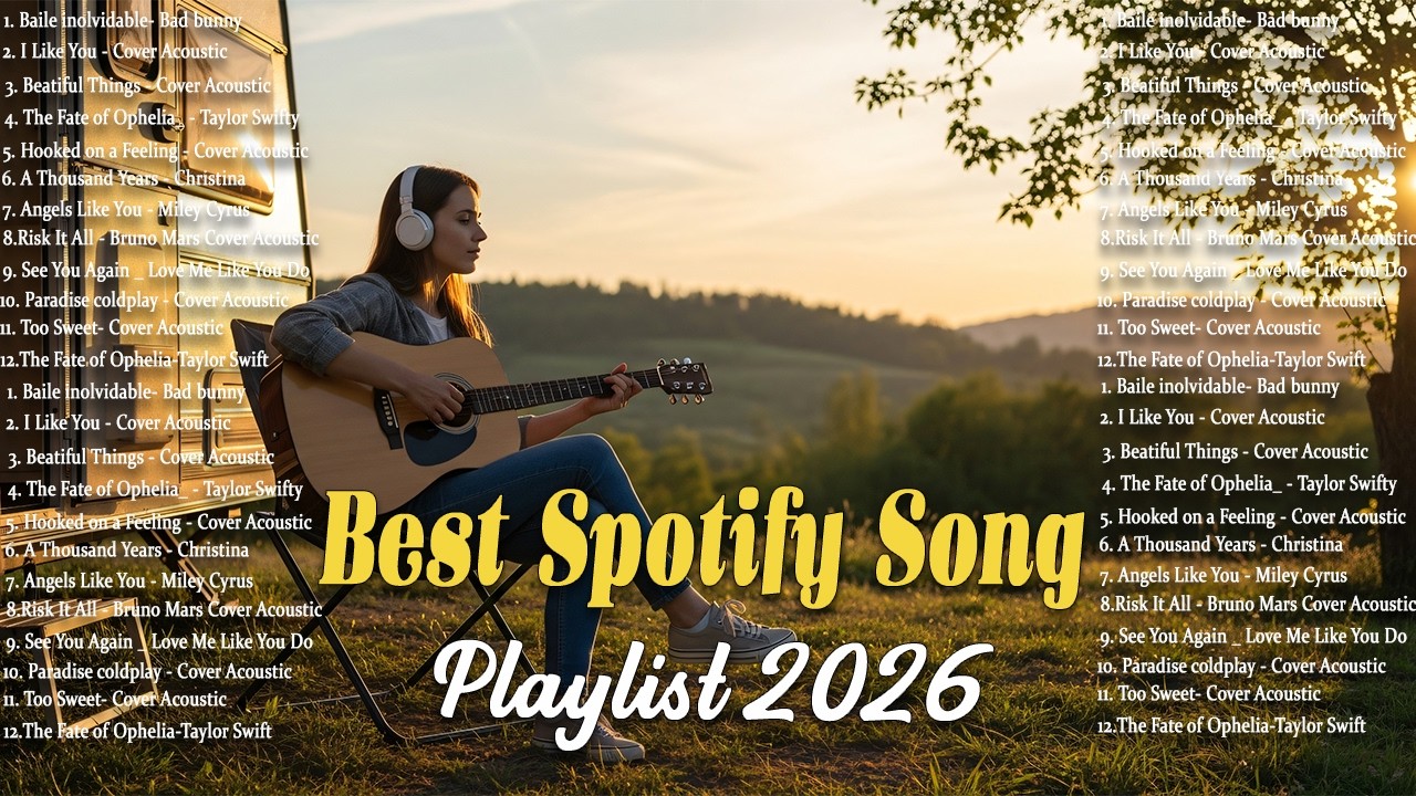 24/7 Best Spotify Song 2026🎵🎧| Soft Acoustic Cover Love Song | Chill & Positive Vibes Music