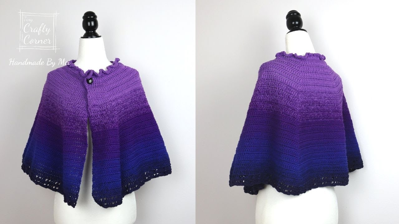 Crochet Easy Cape Tutorial