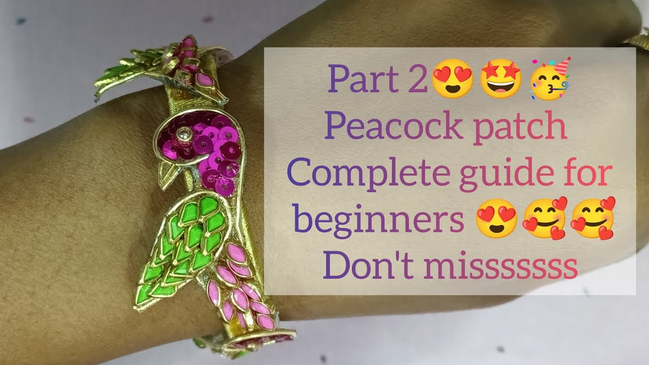 Part 2 of peacock patch bangles😍☘️🤗#navikacreations #silkthreadbangle #2026 
