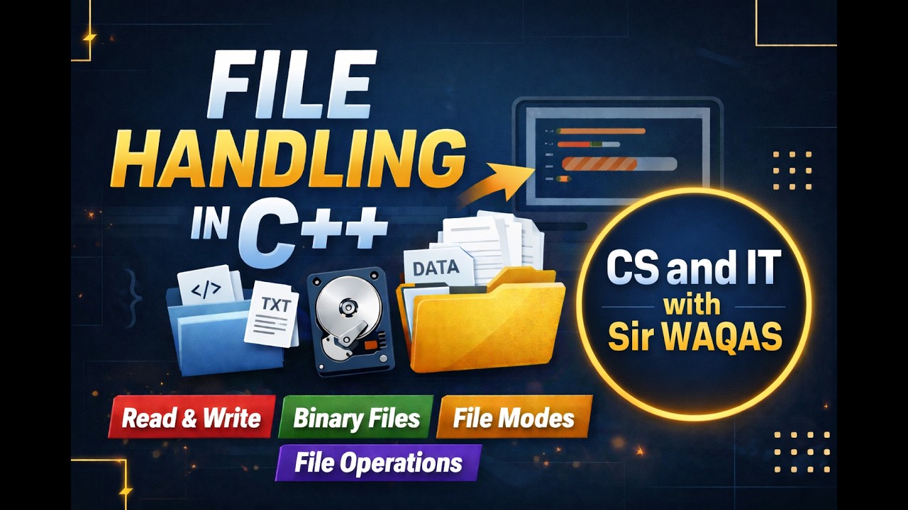 File Handling in C++ | Complete Tutorial (Read, Write, Binary Files & Modes)