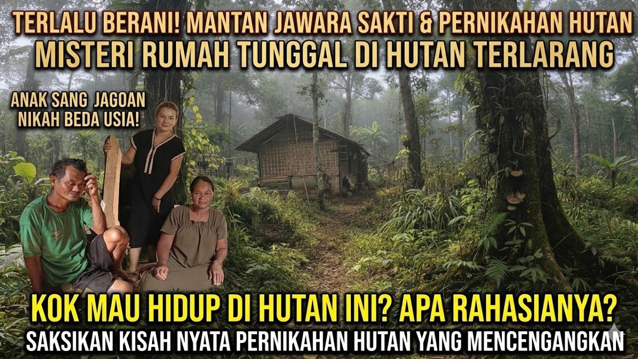 PEMBERANI❗KAKEK MANTAN JAWARA INI TINGGAL DI GUBUG REYOD TENGAH HUTAN ANGKER