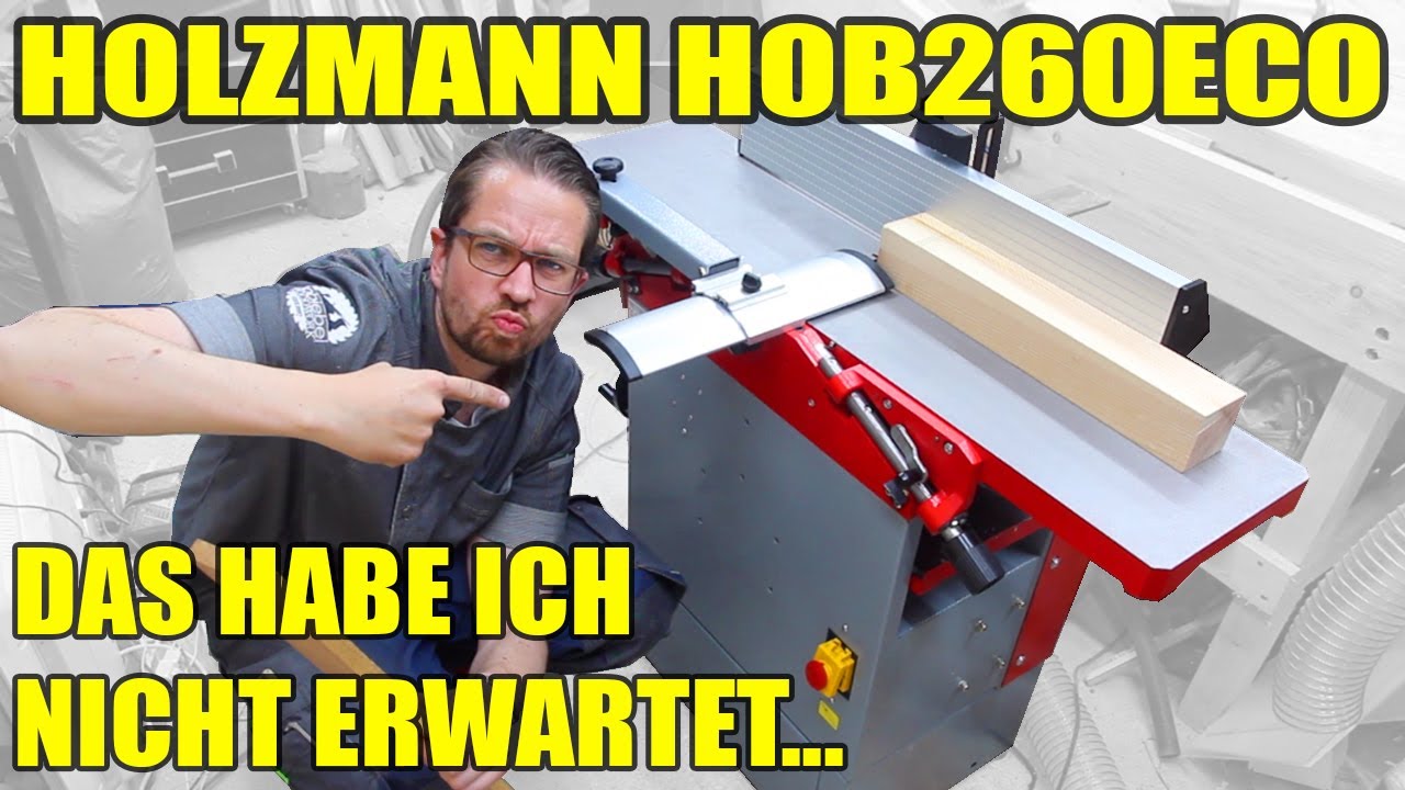 Heimwerker Hobelmaschine Holzmann HOB260ECO⎮Bedienungsanleitung HOB 260 ECO⎮Review Zusammenbau Test