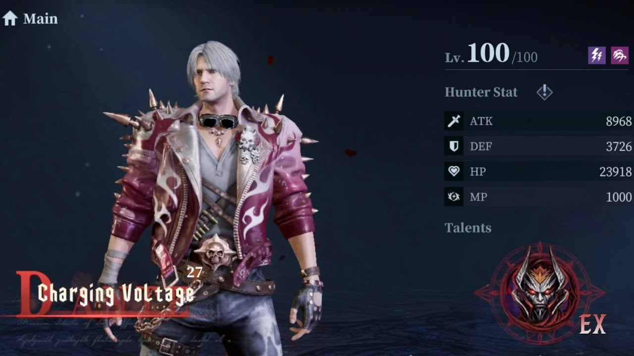 Devil May Cry Peak Of Combat Asia : Raising Charging Voltage Dante to EX in 24 hours