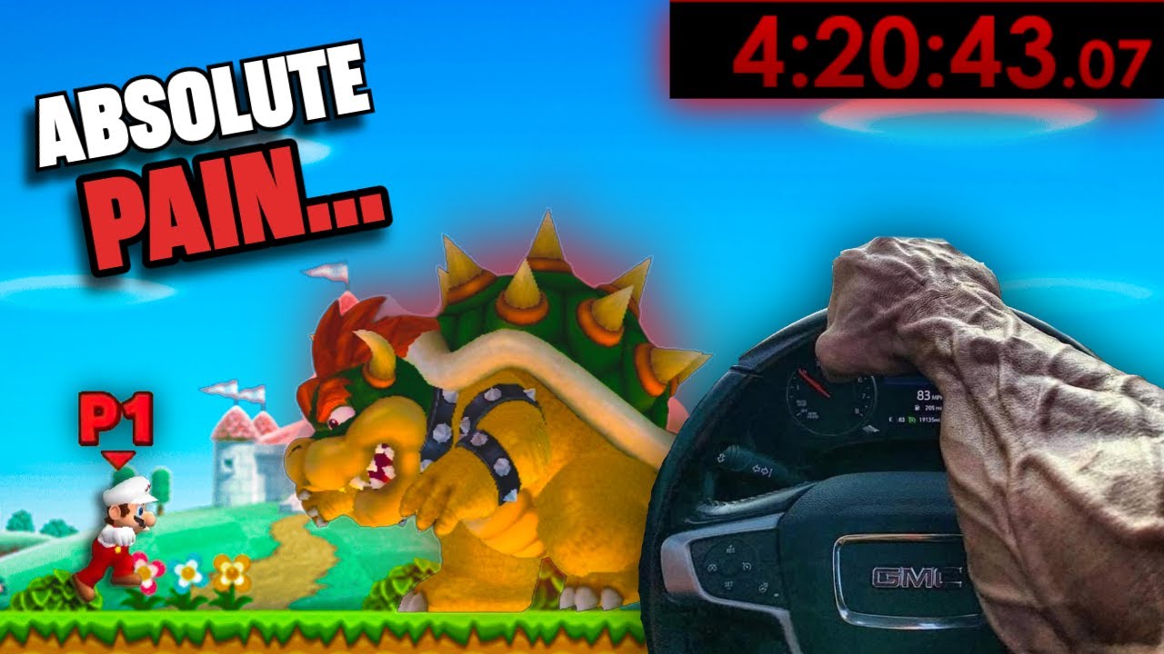 Beating Mario Bros With A Steering Wheel Is Harder Than I Thought...