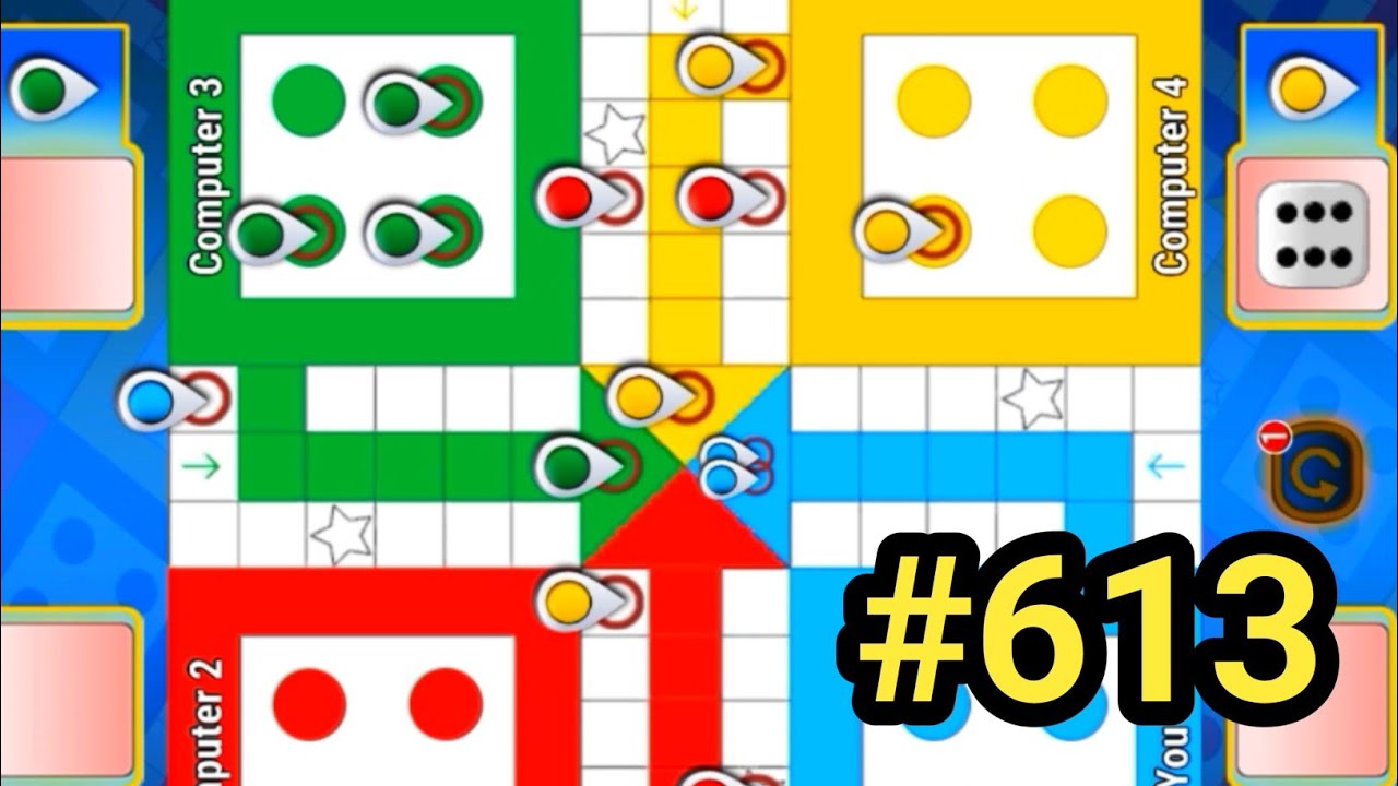 Tricks & Tips Ludo King | How to Win Ludo king 4 players gameplay|Ludo king #613 #ludoking #games 