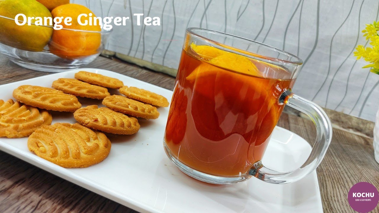 Orange Ginger Tea | How to Make Orange Tea for Weight Loss | Orange Chai Recipe | Ep:227