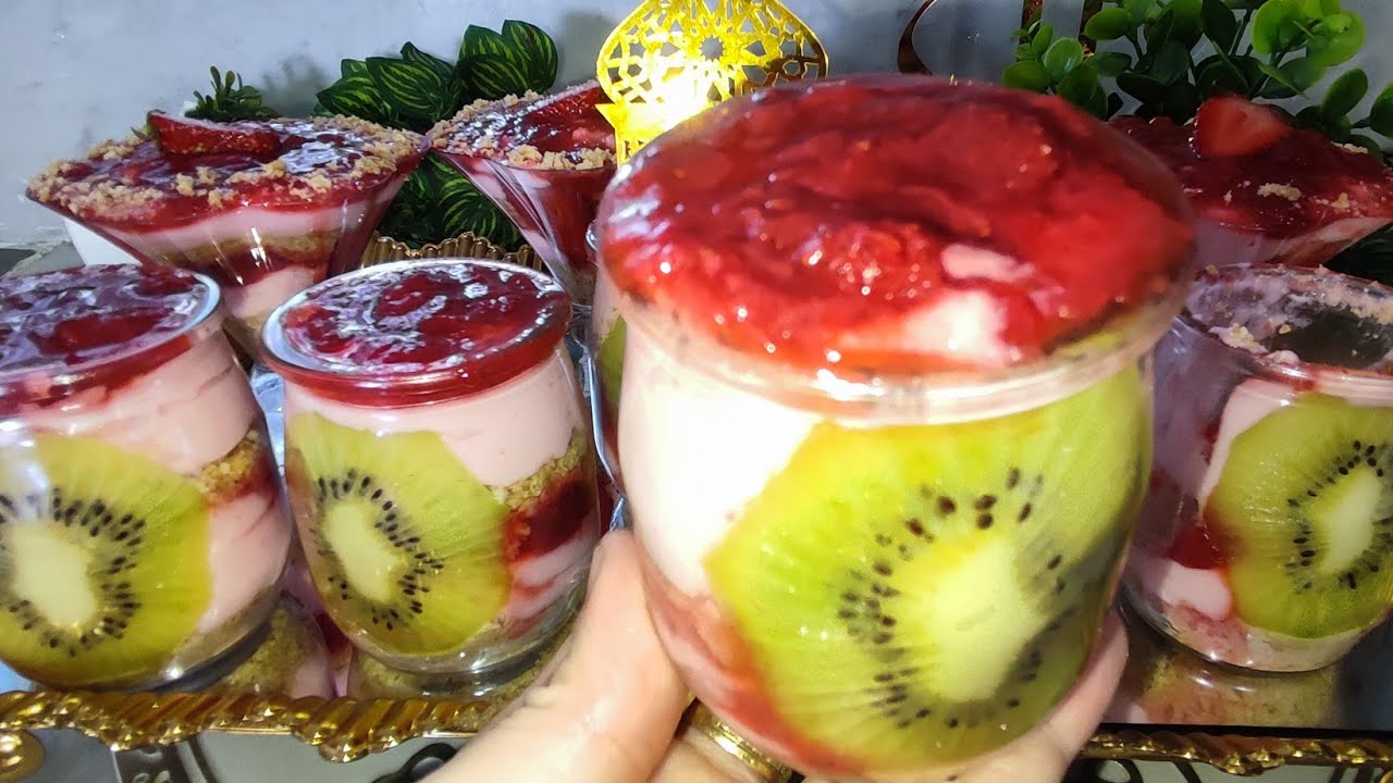 تحلية 💥ضربة في البنة تحلية الفراولة 🍓راح ديري بيها حالا 😍من أروع التحليات لي جربتهم 👌🏻