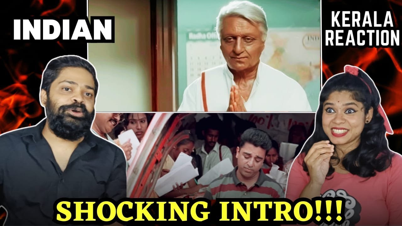 Indian An Intro Scene REACTION | Malayalam | Kamal Haasan | Shankar | AR Rahman |Indian Movie Scenes