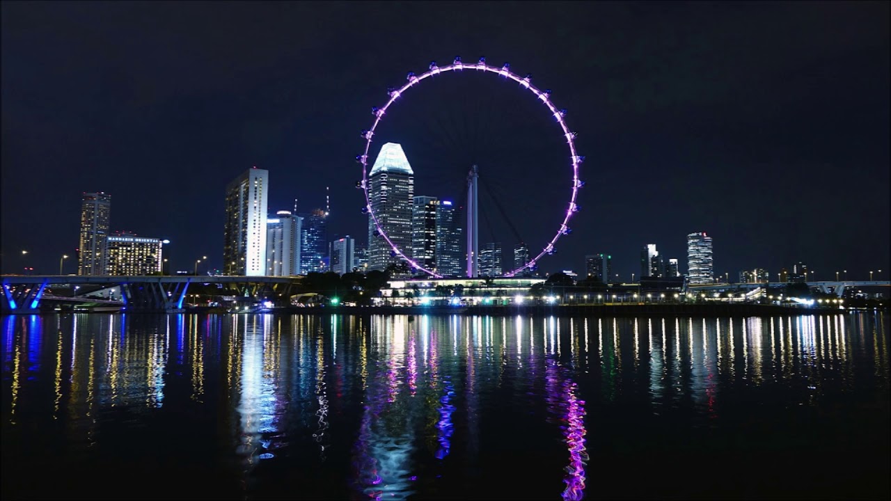 &hearts; 15 Beautiful Cities at Night Wallpaper Images / City Night Landscape Screensaver Photo Pictures