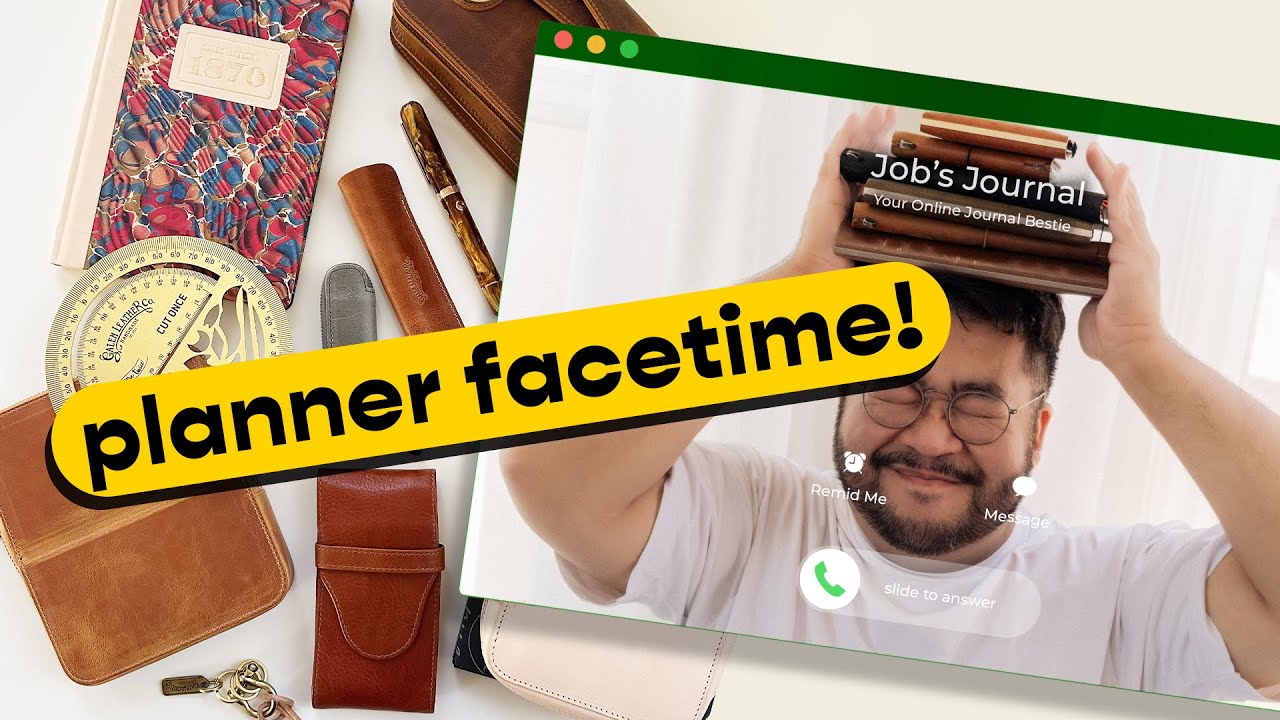 Facetiming with your Stationery Bestie 📱 Planner Setup & Galen Leather Haul