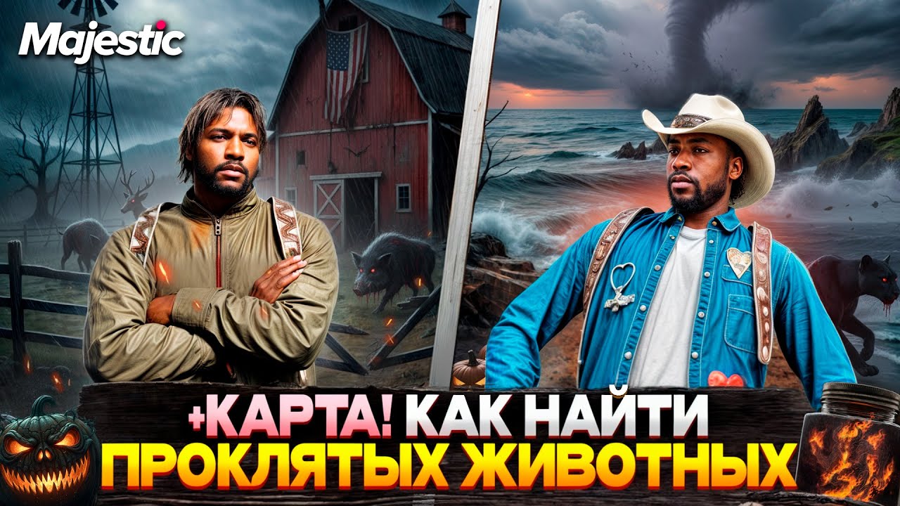 КАК НАХОДИТЬ ПРОКЛЯТЫХ ЖИВОТНЫХ на MAJESTIC RP 2025! АКТУАЛЬНАЯ КАРТА ЖИВОТНЫХ на GTA 5 RP!