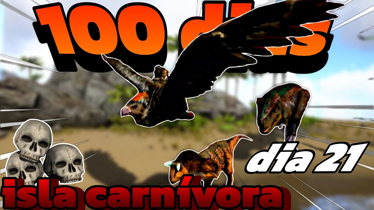SOBREVIVIENDO 100 DIAS | ARK Ultimate Mobile Editions | the isle | T1, E7: a la isla carnívora