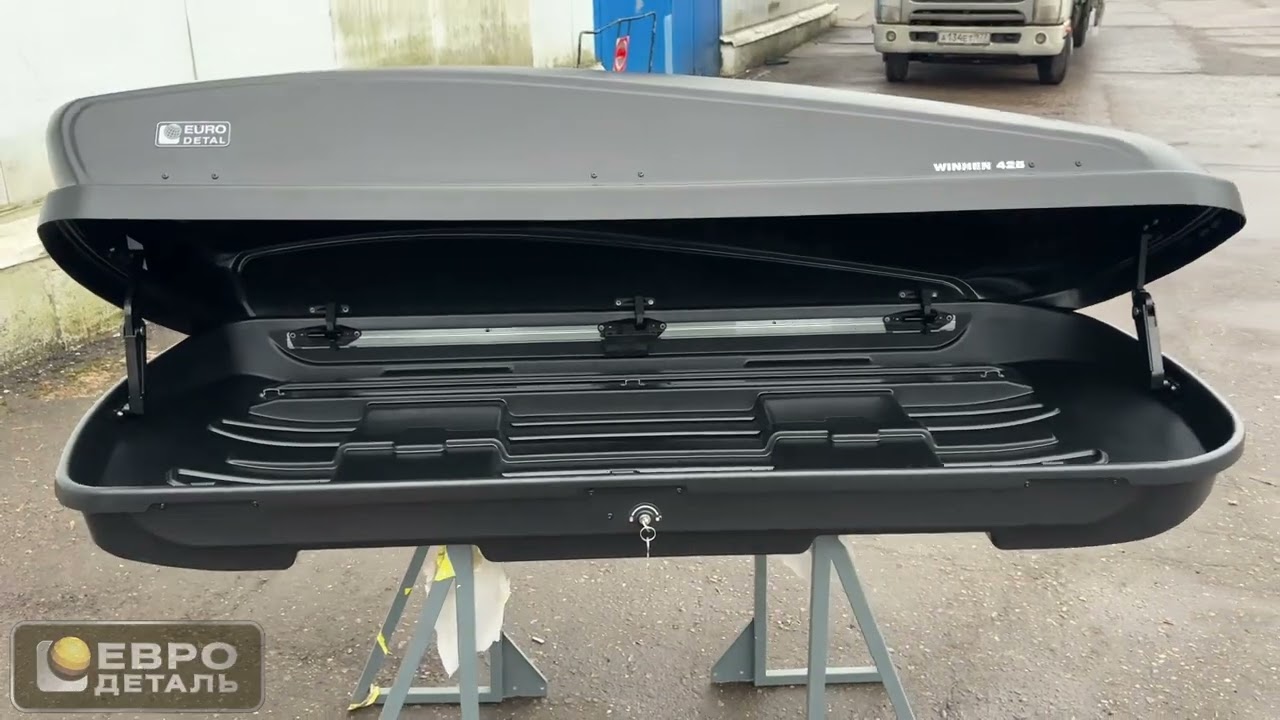 ET7424BD - Автобокс Евродеталь  Winner 425 (черный дастинг) (1860х850х400) Быстросъём.