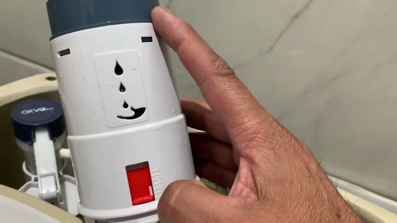 Como ajustar válvula de descarga en WC