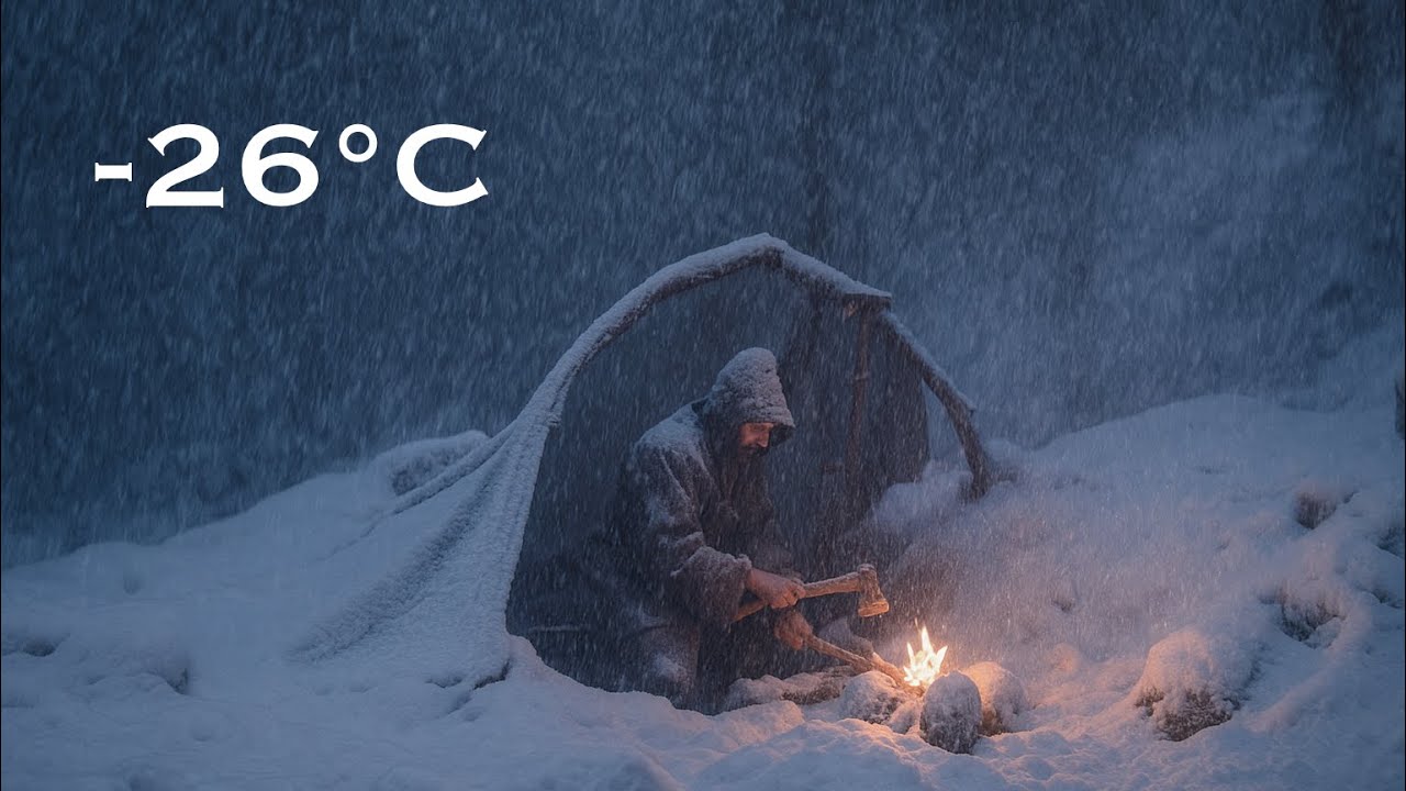 No Tent, No Sleeping Bag, Just Fire | 3 Days Alone in the Frozen Wilderness 