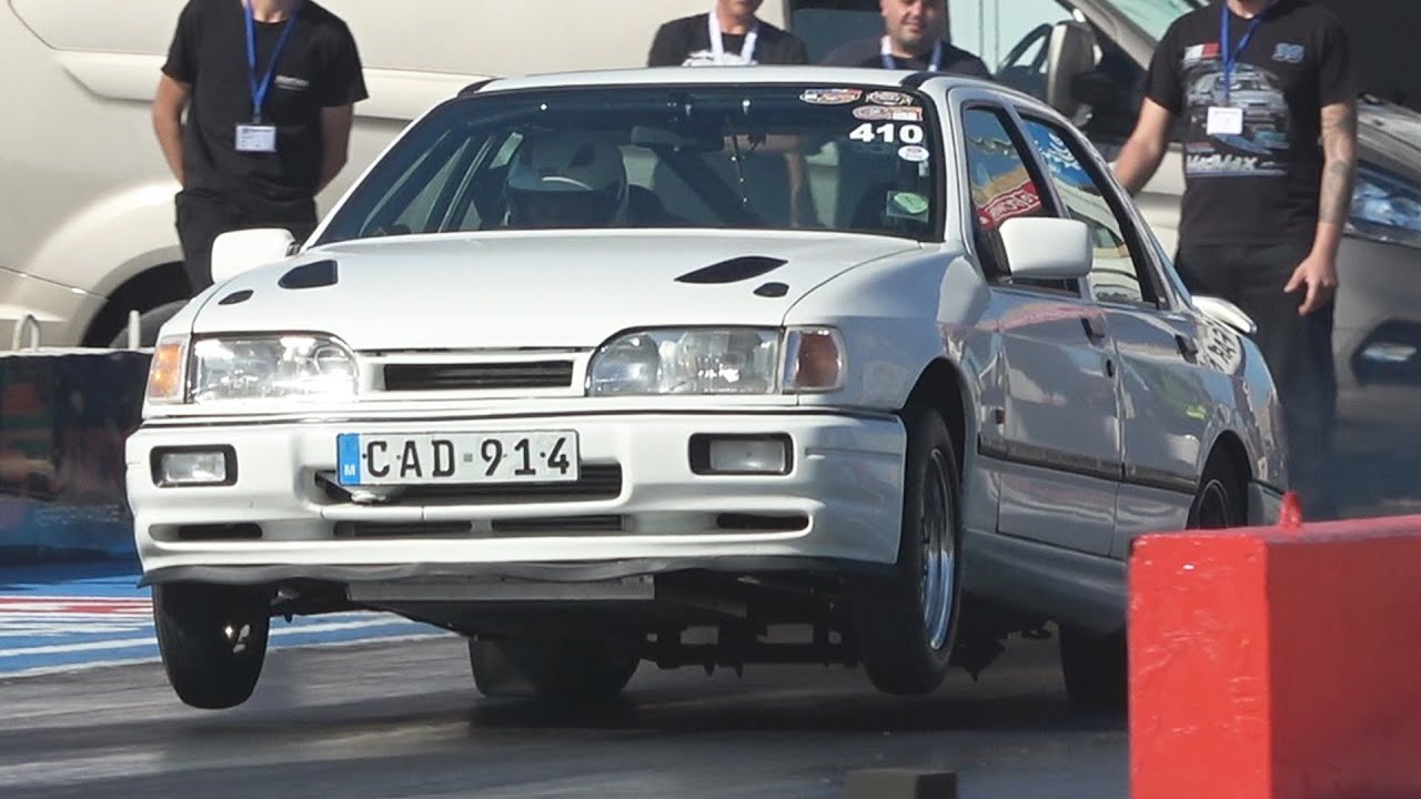 Street Legal Ford Sierra Sapphire Cosworth runs 8s!