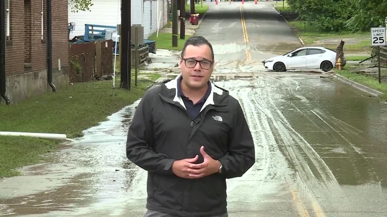 Creek rises 10 feet in two hours flooding Virginia neighborhood