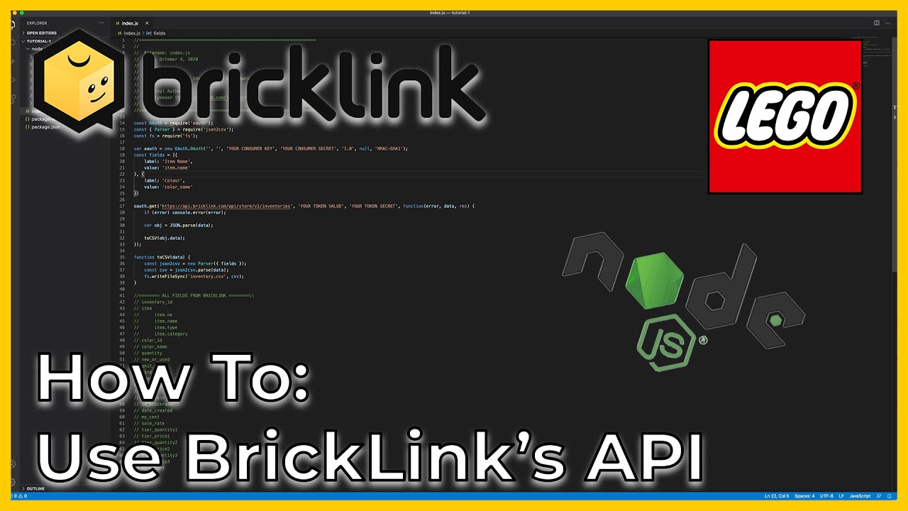 How To: Use the BrickLink API: Creating a CSV Using the API