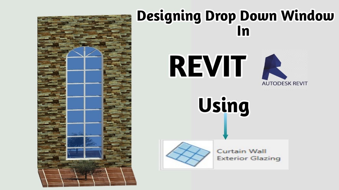 How to Design Long Window Using Curtain Wall in REVIT