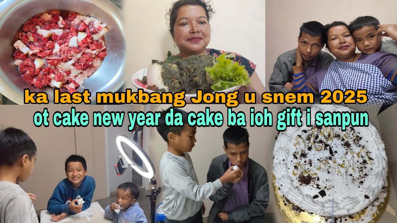 Happy new year ia phi baroh last vlog, cooking, mukbang Jong u snem 2025 sanpun i ioh gift new year🎂