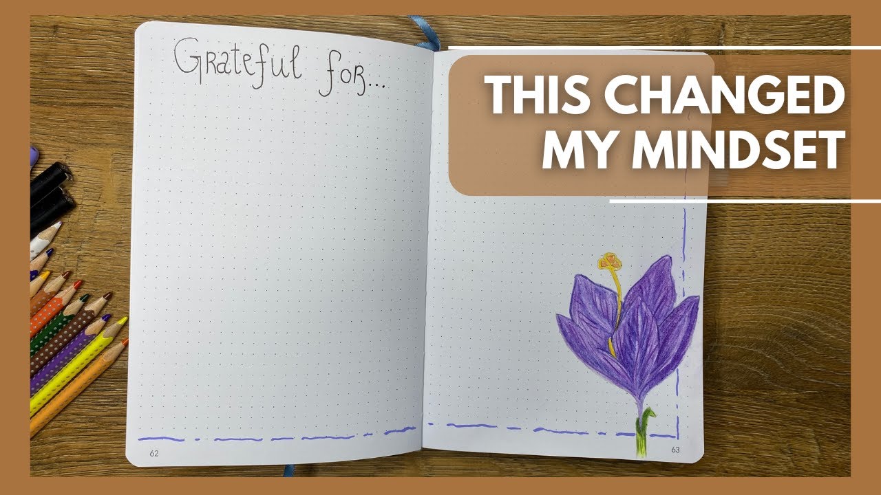 Why a “Grateful For” Spread Can Change Your Mindset 💛 Bullet Journal & Mental Health
