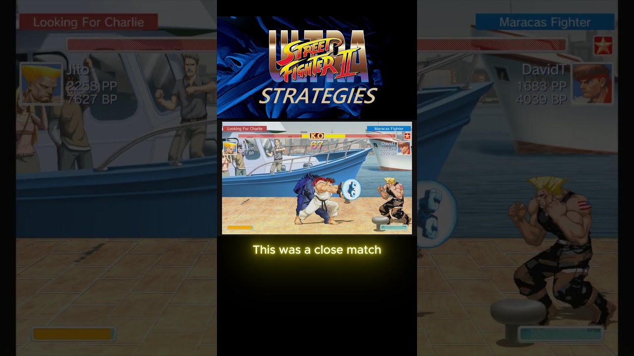 Ultra Street Fighter 2 - Close match against Guile Player