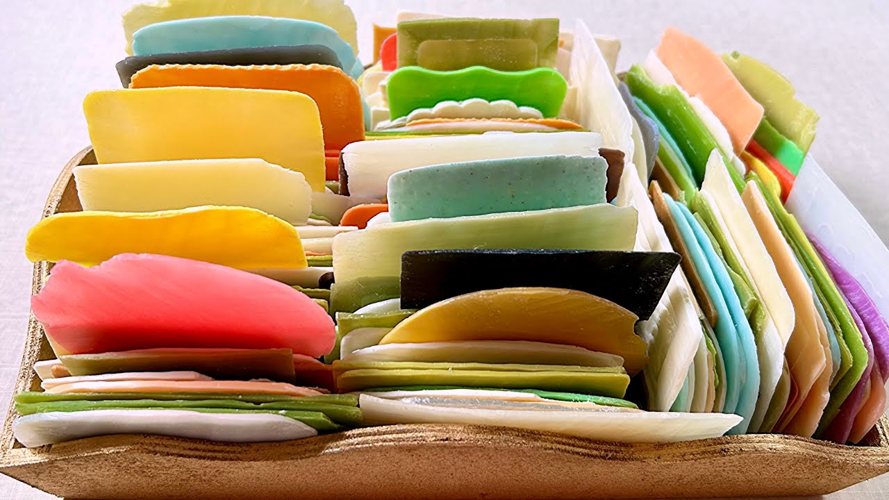 Breaking soap plates 🌺 ASMR soap * Ломаю мыльные пластинки