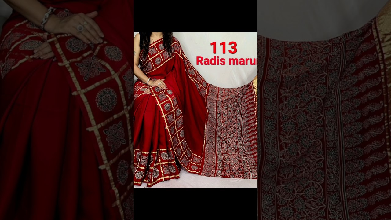 #saree #sareessarees #fashion #ajrakprint #ajraksaree #modalsilk #fashion