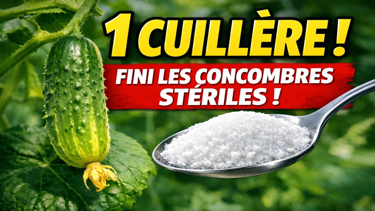 UNE CUILLÈRE et tes CONCOMBRES ne seront PLUS JAMAIS STÉRILES