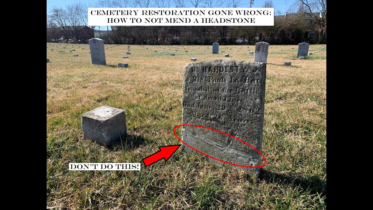 Cemetery Restoration Gone Wrong: How to NOT Mend a Headstone