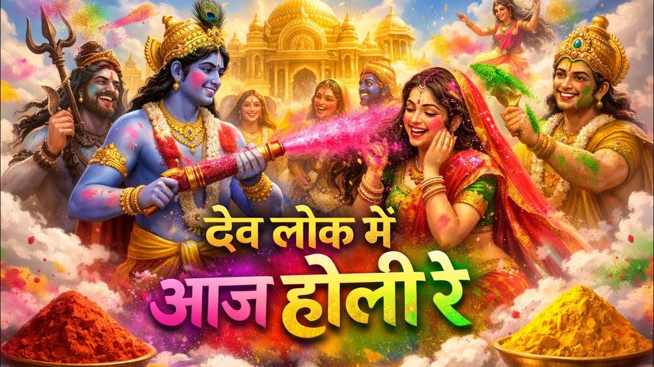 देव लोक में आज होली रे | Devlok Me Aaj Holi Re |  Treditional Holi Song |#Hindi devotional Holi |