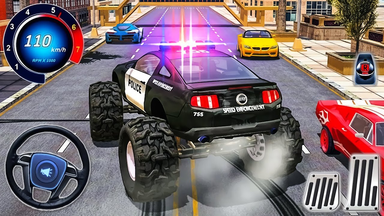 Police Truck Simulator 2026 - 4x4 Monster Truck Stunts Driver - Android GamePlay