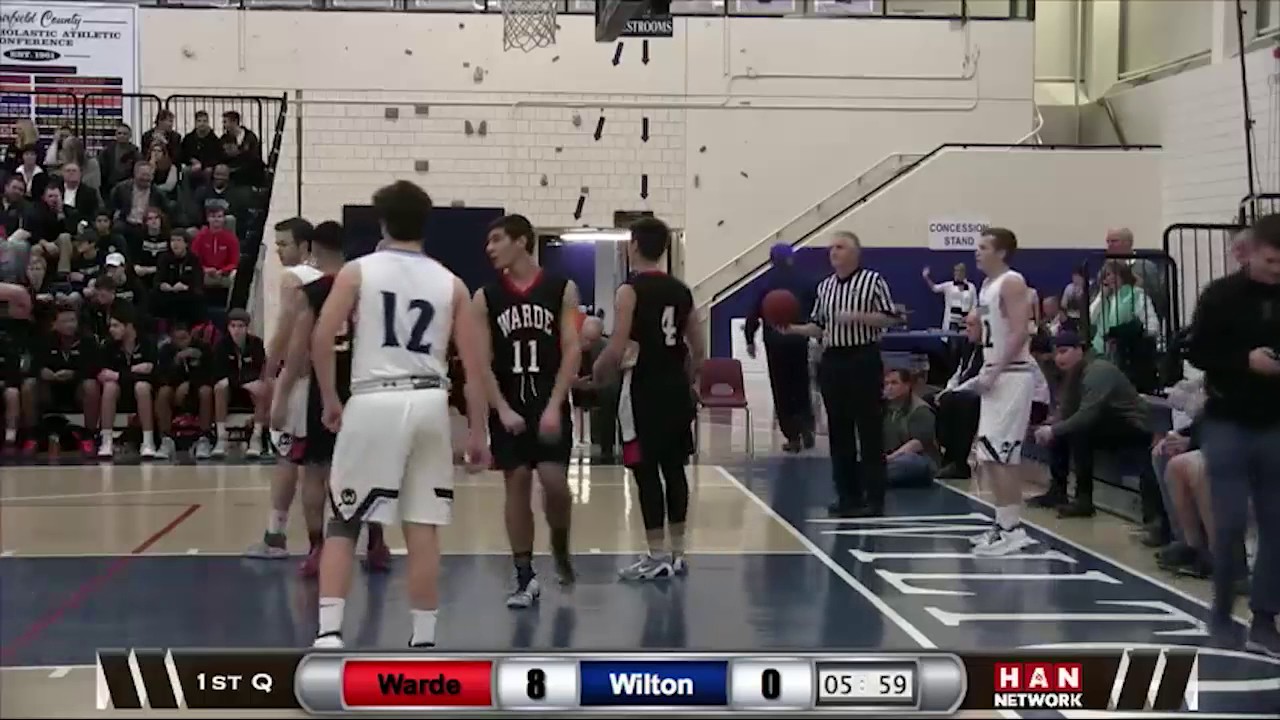 HAN Sports: Fairfield Warde at Wilton Boys Basketball 1.19.17