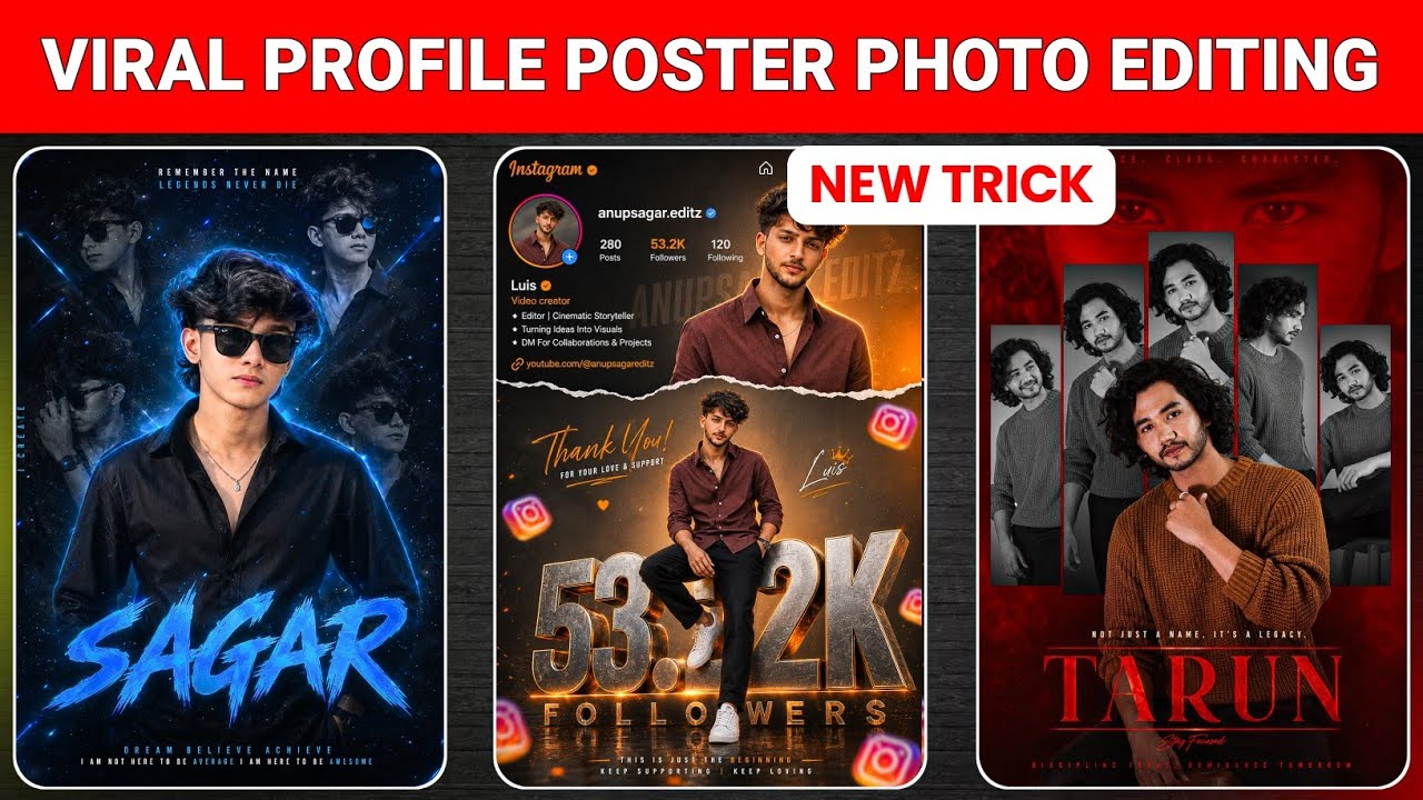 Instagram Trending Aesthetic DP Photo Editing Prompt🤩| Trending Name Profile Photo Editing | Chatgpt