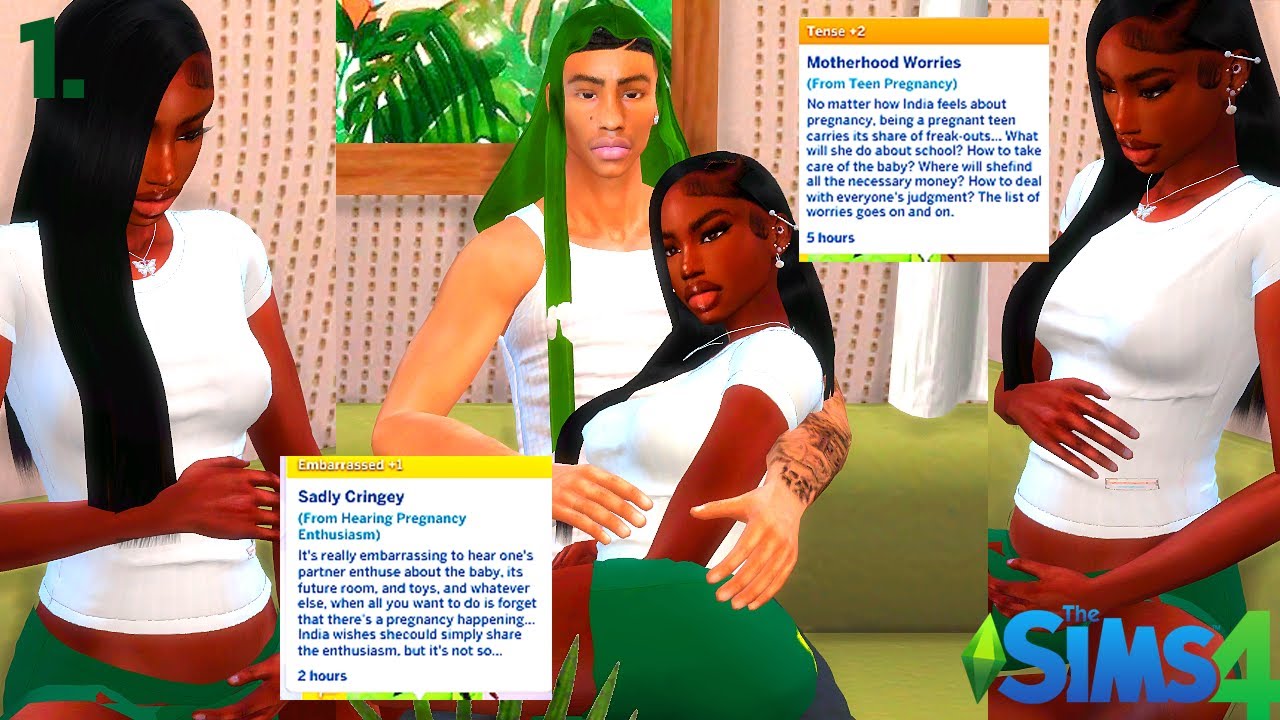 🤰🏾NEW LP👶🏾 WE NOT READY FOR THIS. EP.1 MEET THE PARENTS💕 | Sims 4| Runaway Teen Parents