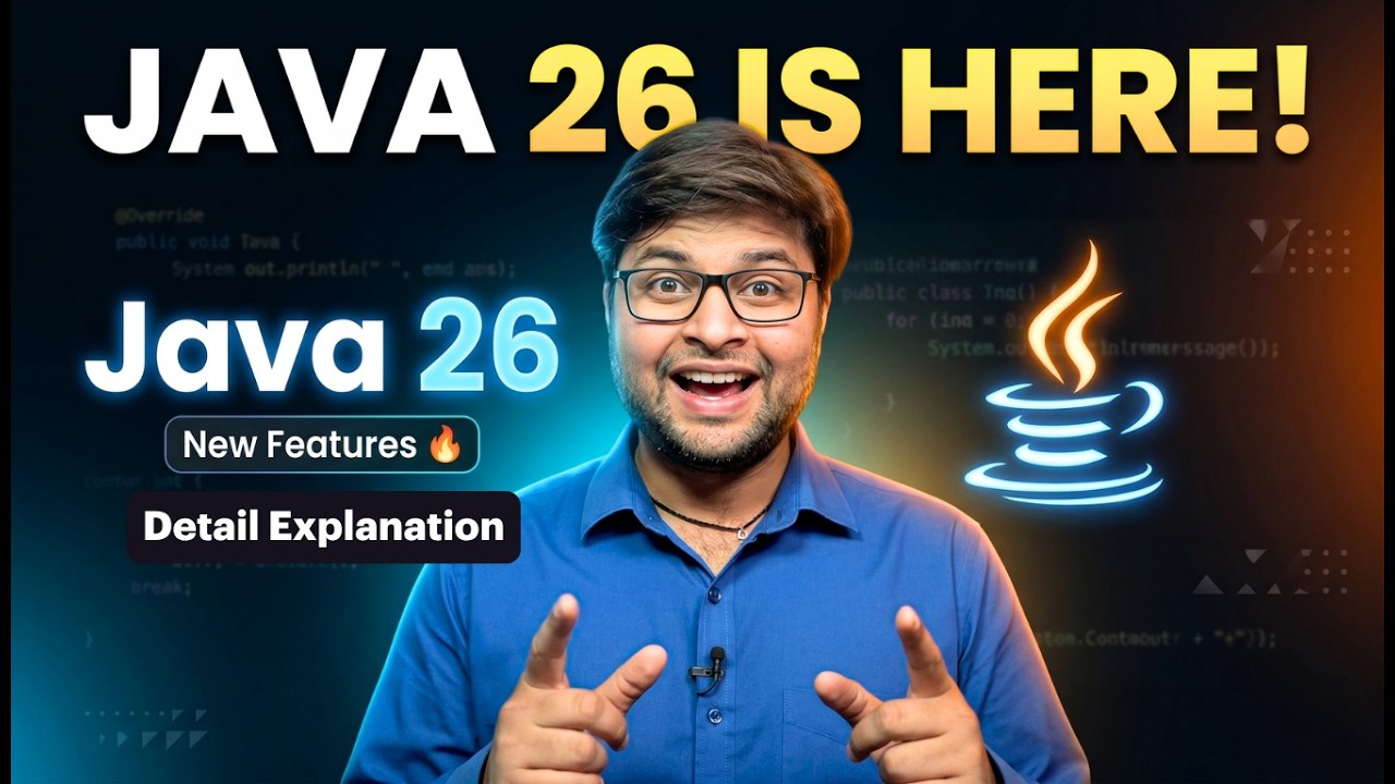 Java 26 Features Explained in Detail  | Java 26 is Here - Hindi