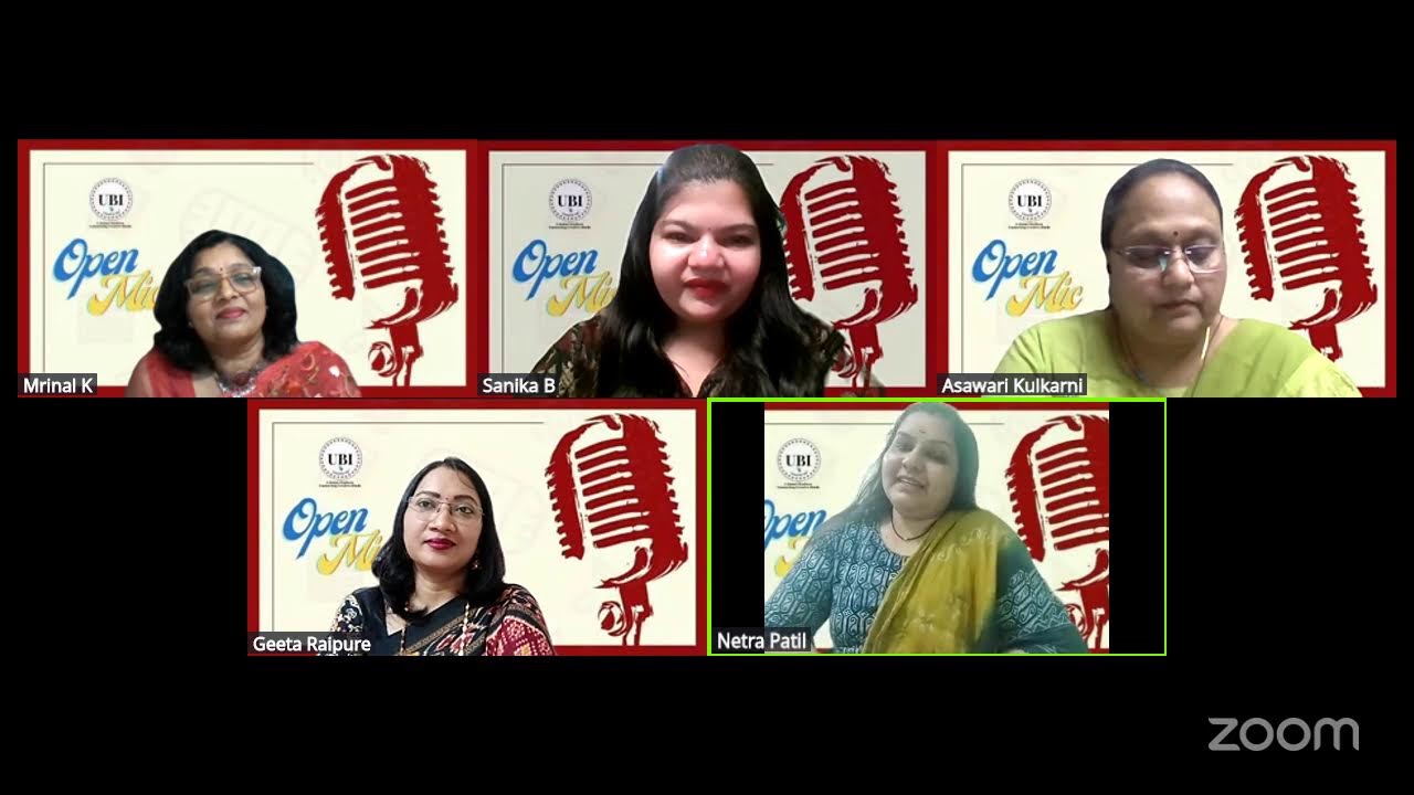 #UBIOPENMIC #Marathi Kavya Sandhya #LIVESESSION #OPENMIC