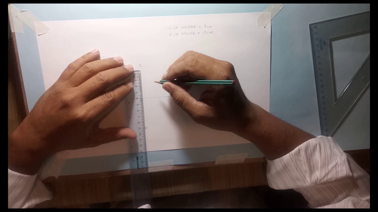 La elipse (método de los 4 centros)