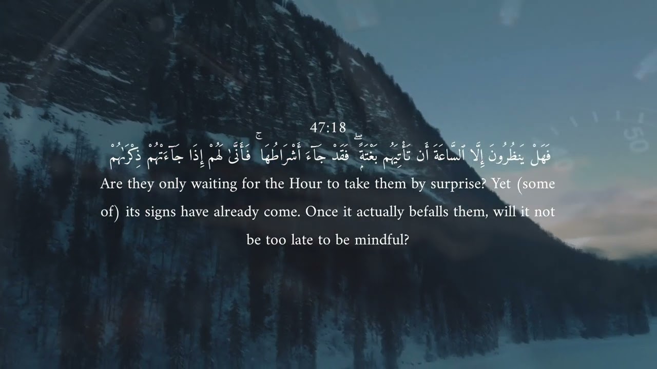 Surah Muhammad | Ibrahim Jibreen | English & Arabic | سورة محمد بصوت ابراهيم جبرين