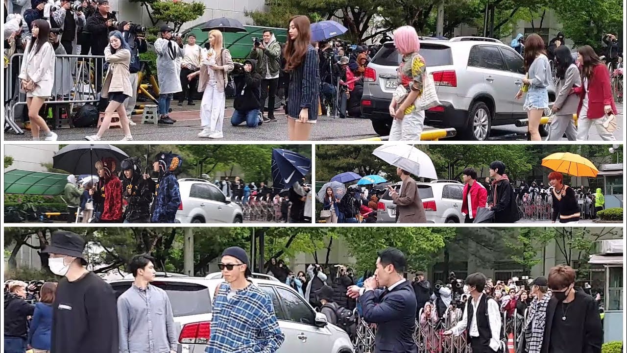 Music Bank Arrival Fancam 20190426 - TWICE • BTS • TXT • N.FLYING