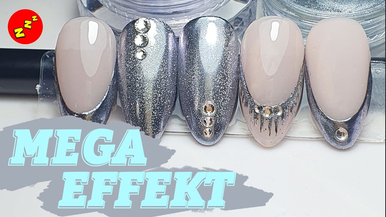 Doppel-Effekt: Chrom trifft Cat-Eye! ✨ Der ultimative Silber-Look | Lazy Nails 171