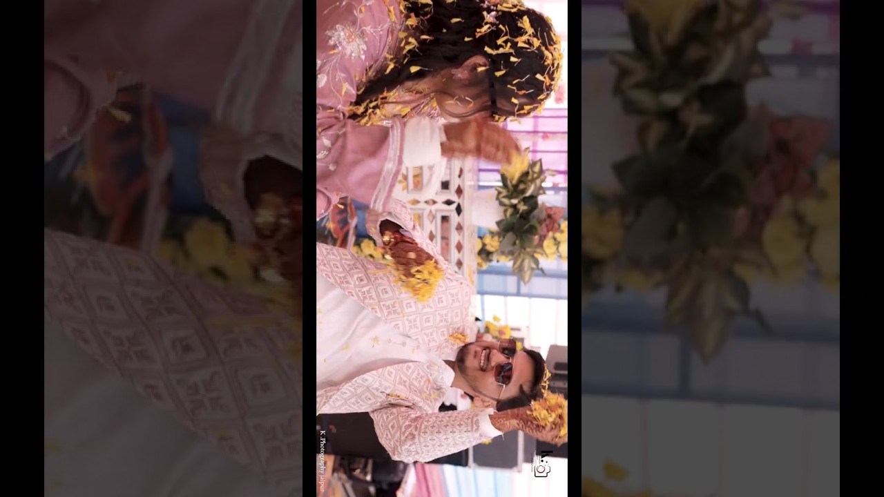 Haldi Ceremony Full Masti 💛 Bride Groom Haldi Moments | Wedding Shorts&rdquo; #wedding #reels #shorts