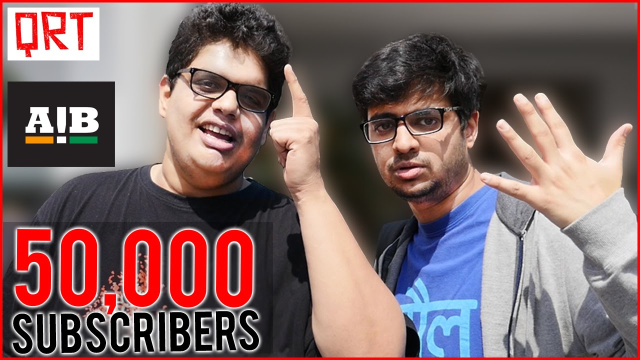 Top Youtubers Congratulate QRT for 50000 Subscribers | AIB | Kenny Sebastian | YouTube FanFest 2016