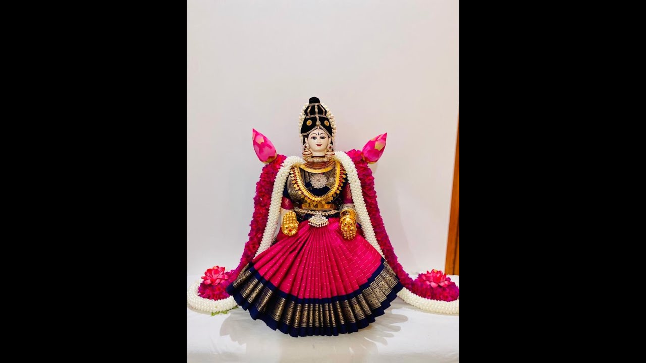 Quick And Easy Varamahalakshmi Saree Draping & Decoration