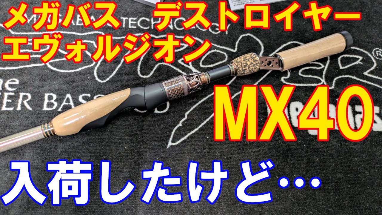 【入荷情報】メガバス デストロイヤー エヴォルジオン F3.1/2-73tix-S 雷切／F5.1/2-68ti ディアブロ Megabass DESTROYER EVOLUZION MX40